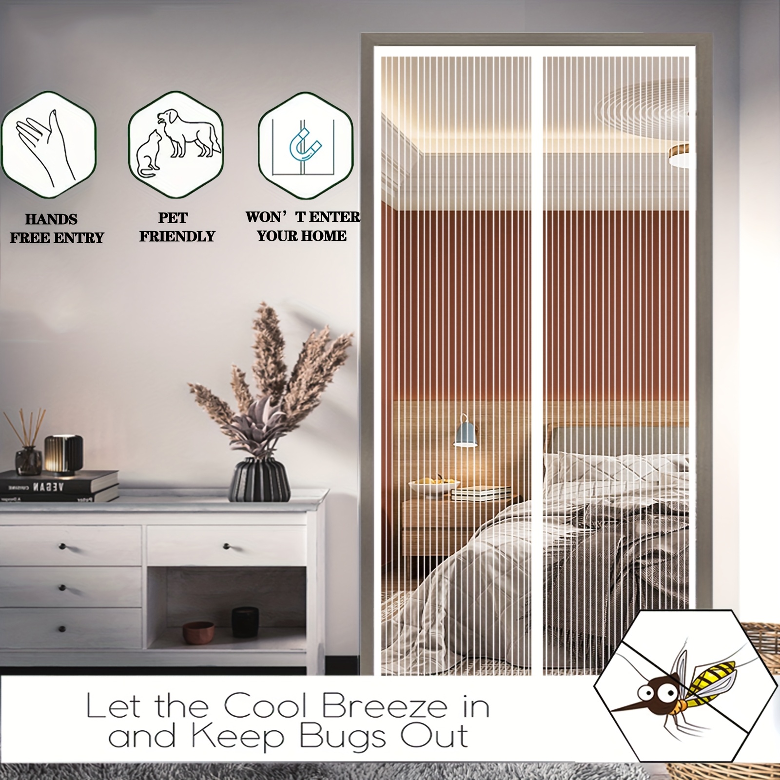 Auto-Close Magnetic Mosquito D - Privacy Screen Protector ulasan dan harga