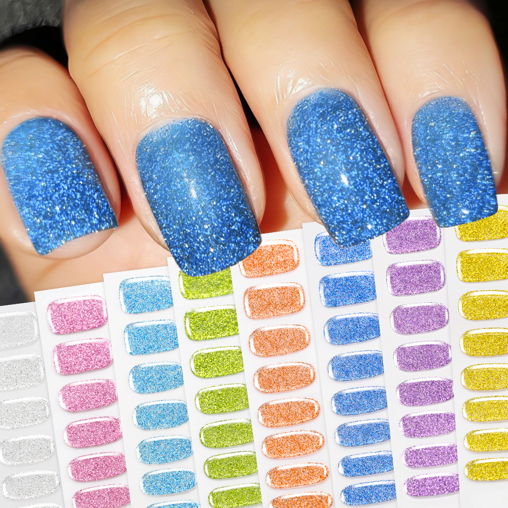 16Tips Colorful Glitter Semi C - Full Cover Adhesive ulasan dan harga