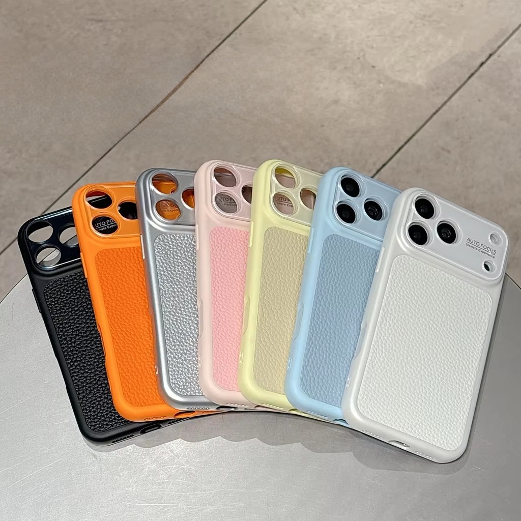 Luxury Lychee Grain Leather Te - Camera Lens Protector ulasan dan harga