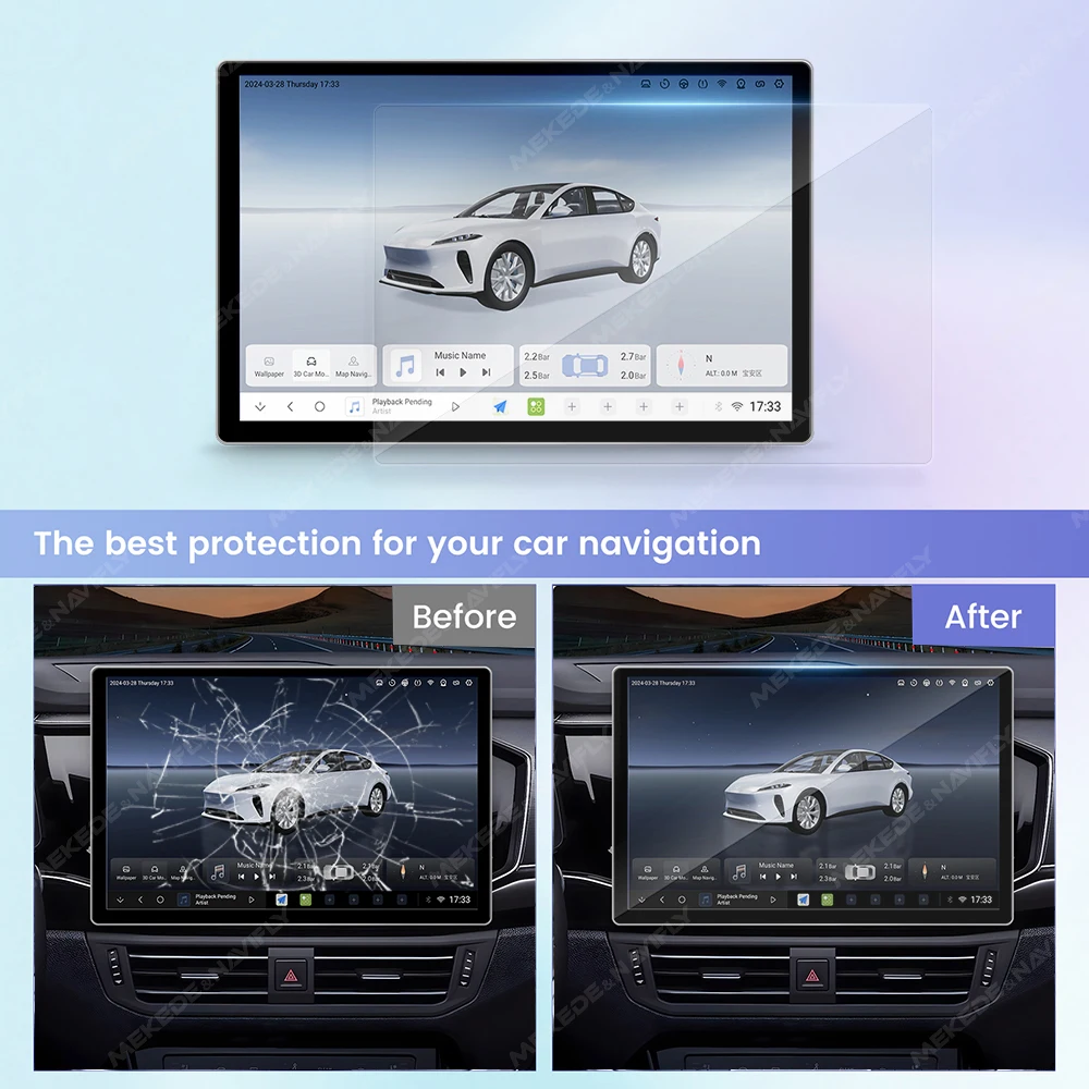 For 11.5 13 Inch Radio Tempere - Glass Protector Auto ulasan dan harga