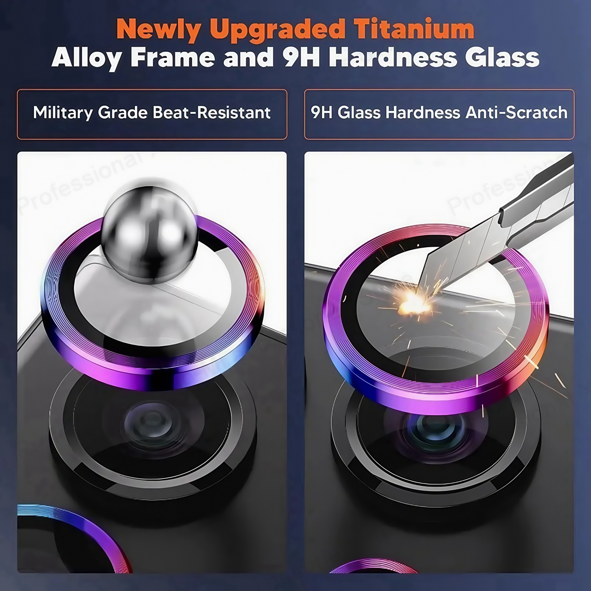 New Camera Metal Ring Protecto - Tempered Glass Screen 9H ulasan dan harga